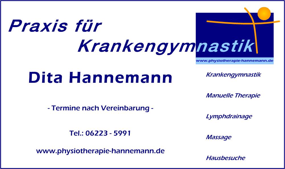 Praxis für Krankengymnastik :: Dita Hannemann